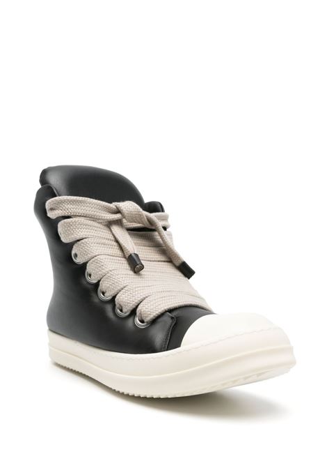 Black jumbo laced highy-top sneakers Rick owens - men RICK OWENS | RU01E5892LLPPW2911